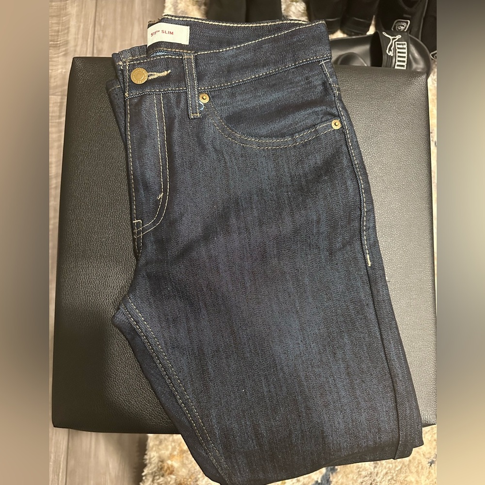 NWT, never worn Levi’s 511 Slim Dark Wash Boys Jeans Size 16R